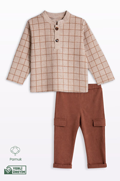 Lamonde Set de 2 guleruri Kareli Hakim bumbac 100% 2-3-4-5 ani