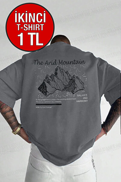 Teenage Millionaire تي شيرت رجالي من Arid Mountain مقاس كبير باللون الرمادي S...