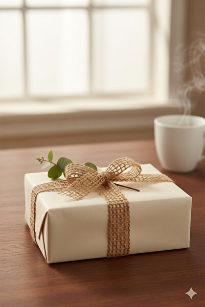 Deniz Party Store شريط شبكي بغرز متقاطعة موديل طبيعي 2.5 سم - 5 متر