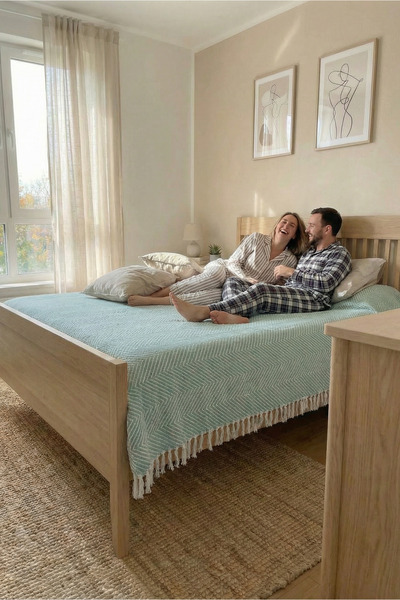 Rikka Home Dreamy Rikka Double Personality Pike 200x230 ناعم، مزيج القطن، 4 م...