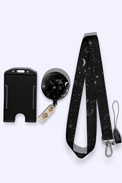 MİLLENEX gezegen Arası Boyun İpi Boyun Askı İpi 3 lü Set Boyun İpi Yoyo Dikey...