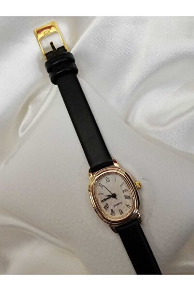 Brality ساعة يد نسائية كلاسيكية بتصميم ريترو من الجلد... حزام أسود عصري جديد