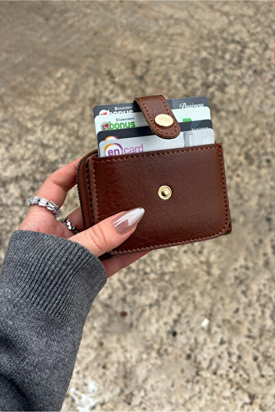 Yuka Atelier Horizontal Mechanism Faux Leather Card Holder Wallet