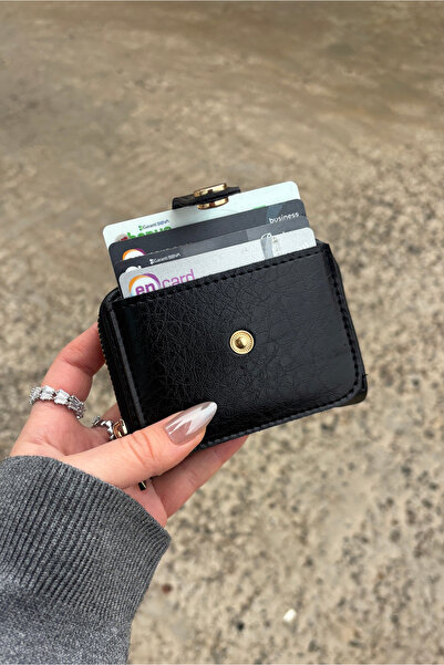 Yuka Atelier Horizontal Mechanism Faux Leather Card Holder Wallet