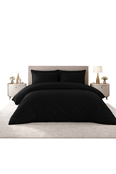 Sabia 100% bumbac 200x200 cm + 37 cm set de lenjerie de pat elastică pentru p...