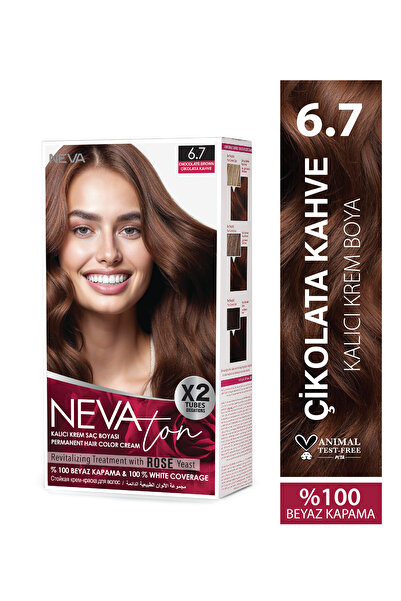 Nevaton 6.7 ÇİKOLATA KAHVE Kalıcı Krem Saç Boyası Seti (X2)