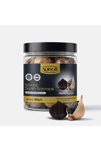 AQISGIL ÇİFTLİĞİ AQISGIL Taşköprü Mürdük Siyah Sarımsak 200gr – Fermente | Gu...