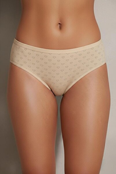 Roft & Pink Women's 3-Pack Heart Bikini Panties 100% Cotton Panties Made in T...