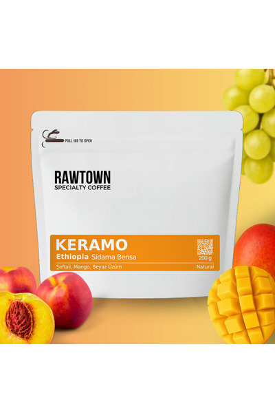 RAWTOWN كيرامو دوكامو - إثيوبيا - قهوة مفلترة معتمدة - 200 جرام (حبوب قهوة)