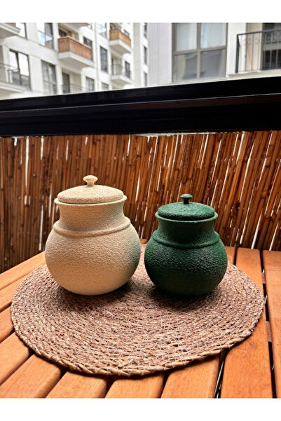 LayerOne Antik Görünümlü Dekoratif Kavanoz / Amfora / Vazo / Saksı