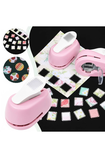 Fivy Pul Delgeç Tasarım Scrapbooking Malzemesi - Pul Şekilli Delgeç Kağıt Kesici