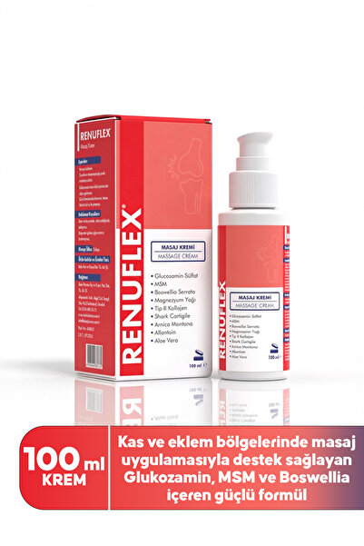 Renuflex Kolajen Destekli Masaj Kremi - Glukozamin, Kolajen, Akgünlük Sakızı ...