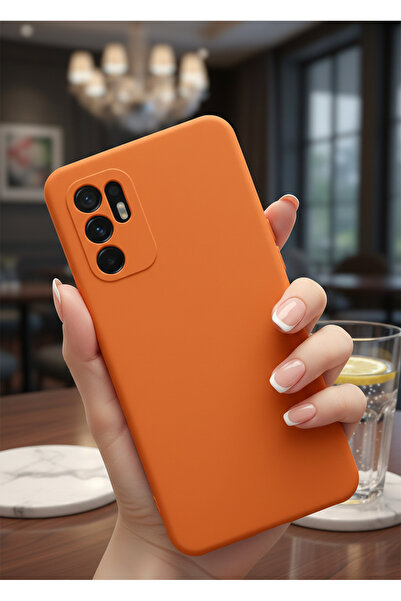 TechTrove Oppo Reno 6 Kılıf İçi Kadife Soft Silikon Lansman Kapak