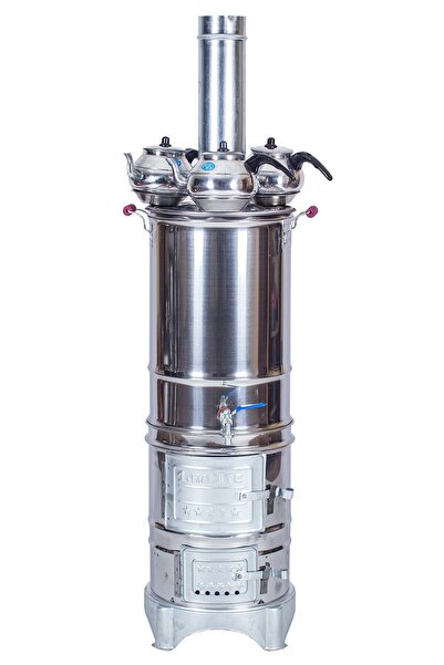 METEHAN MANGAL SOBA Battal Boy 40 Litre 3 Demlikli Semaver Mth-541