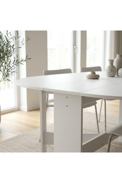De Mobilya Katlanır Mutfak Masası 145cm x 90cm (6 Destekli)