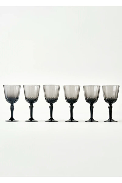 Bella Maison Colore Kesme Kadeh 6'lı Antrasit (310 cc)