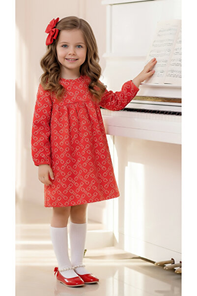 WANEX Kız Çocuk Uzun Kol İnce Elbise