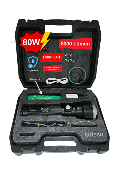 farissu Üst Düzey Performans ve Dayanıklılık: Gold Silver GS-14500 Şarjlı El ...