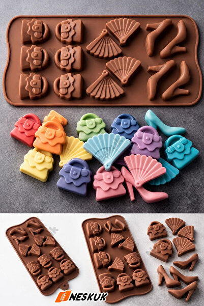 Neskuk قالب سيليكون على شكل باربي للشوكولاتة والشموع والصابون والعطور، قالب ح...