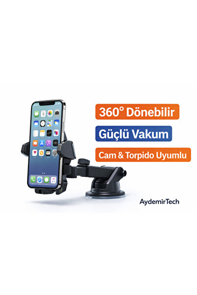 AydemirTech Uzayabilen Vantuzlu Cep Araç Telefon Tutucu Oto Araba Içi Telefon...