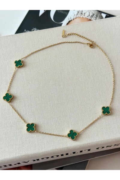 YOUES JEWELRY قلادة نسائية من الفولاذ 316L قلادة مزدوجة الجوانب للنساء والرجا...