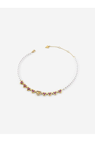 Guess قلادة متعددة القلوب مقاس 12-16 بوصة