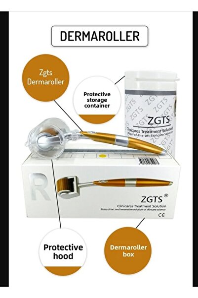 Zgts ديرما رولر من التيتانيوم 0.75 مم - إبر دقيقة لمكافحة الشيخوخة وتجديد البشرة