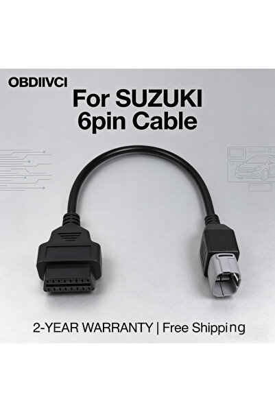 Choice كابل محول OBD2 من 6 دبابيس إلى 16 دبوسًا لتشخيص أعطال دراجة سوزوكي GSX...