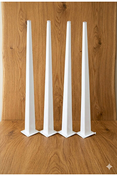 AS DESİGN DEKORATİF BEYAZ 4 ADET MASA AYAĞI