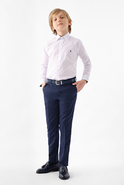 Doctor junior Dečije tamnoplave klasične hlače od tkanine