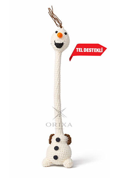 orixa Karlar Ülkesi Olaf Amigurumi Çanta Charmı 40 cm – Direksiyon/Dikiz Ayna...