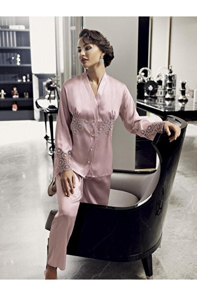 gd goldoremi 9200 Women's Long Satin Nightgown and Dressing Gown Set of 6