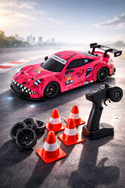 hak-iş oyuncak Uzaktan Kumandalı Şarjlı Porsche 911 4x4 Drift Araba 1:12 – Pe...