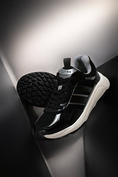 Lufian 112230235 Eduard Sneaker Men's Leather Shoes Black