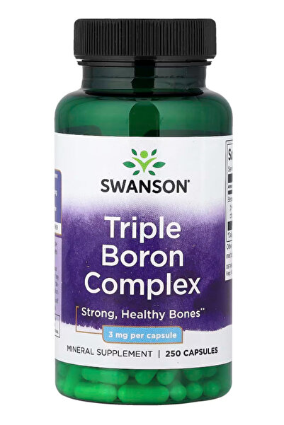 SWANSON Triple Boron Complex - Bone Health and Joint Support - Citrate, Aspar...