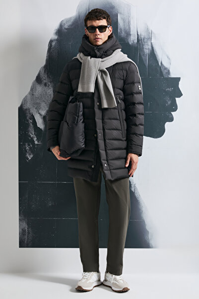 Lufian Albert Goose Feather Men's Coat Black