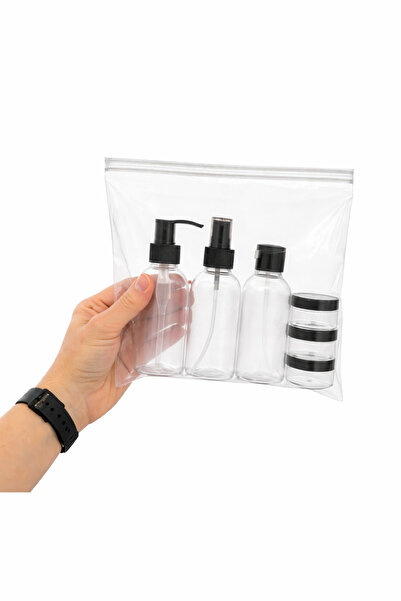 makrobay Set de călătorie de lux din 6 piese |   Set de sticle din plastic de...