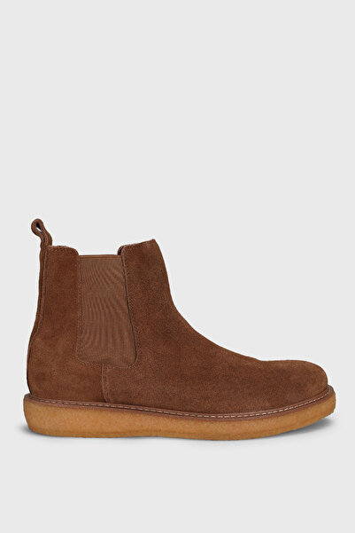 Lufian Justin Men's Suede Boots Camel Hair