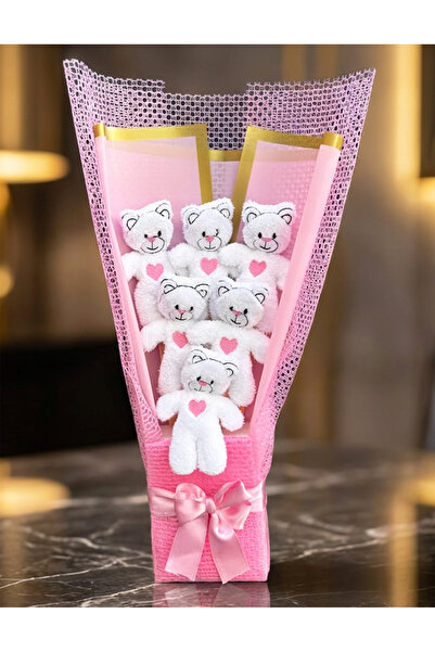 lenostra Sevgiliye Hediye 6lı Ayıcık Buketi - Romantik Hediye - Dogum Gunu He...