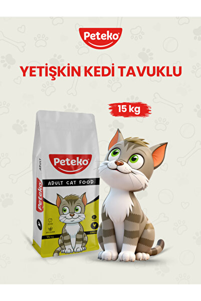 PetEko Yetişkin Tavuklu Kedi Maması 15 Kg