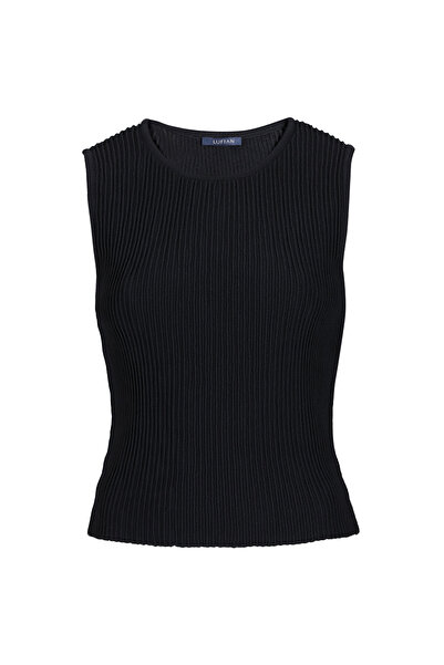 Lufian Γυναικείο πουλόβερ Leonardo μαύρο