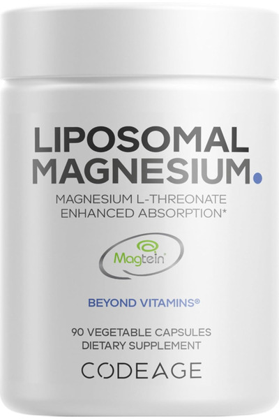 Codeage Liposomal Magnesium L-Threonate Supplement, Patented Magtein Magnesiu...