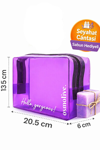 Cosmolive حقيبة شفافة للعناية بالبشرة والمكياج ومستحضرات التجميل حقيبة سي آي ...