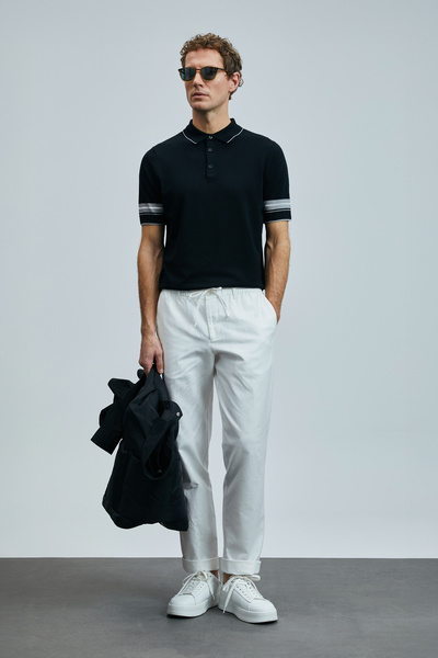 Lufian Noah Erkek Modal Karışımlı Kazak Siyah