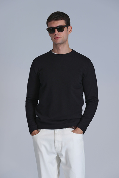 Lufian Stone Erkek Kazak Siyah