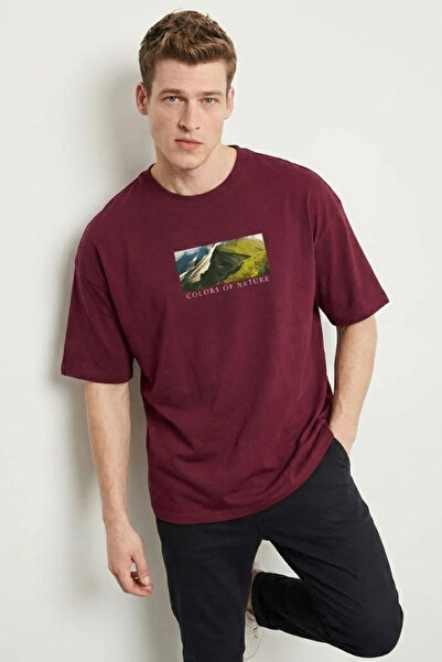 COMBİNE MİCHAİL Muška majica kratkih rukava Landscape Štampano Oversize kroj ...