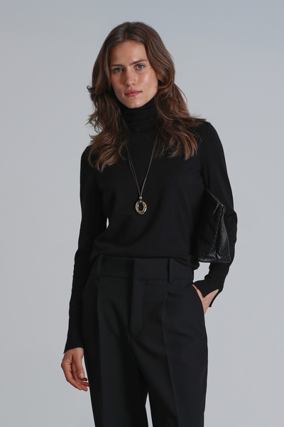 Lufian Μαύρο γυναικείο πουλόβερ Burnaby