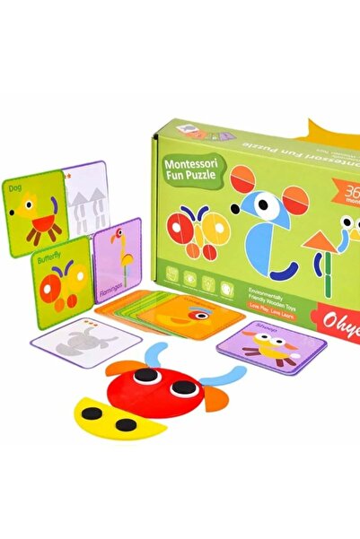 OEM Tangram – joc educativ Montessori din lemn, 39 de piese