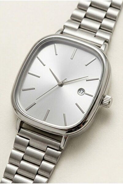 Leerybee Yeni Sezon Trend Kare Kasa, Takvimli Erkek Saati