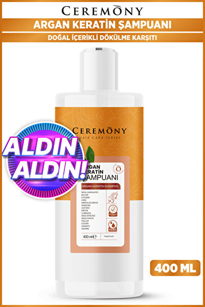 Ceremony Doğal Sarımsaklı 15 Bileşenli Argan Keratin Şampuanı 400ml